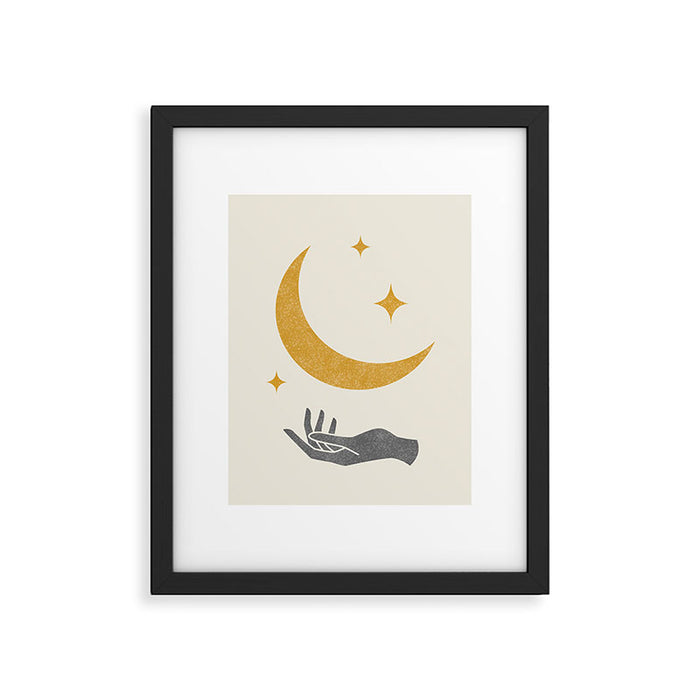 Moonlight Hand Framed Art Print Gallery Image 1