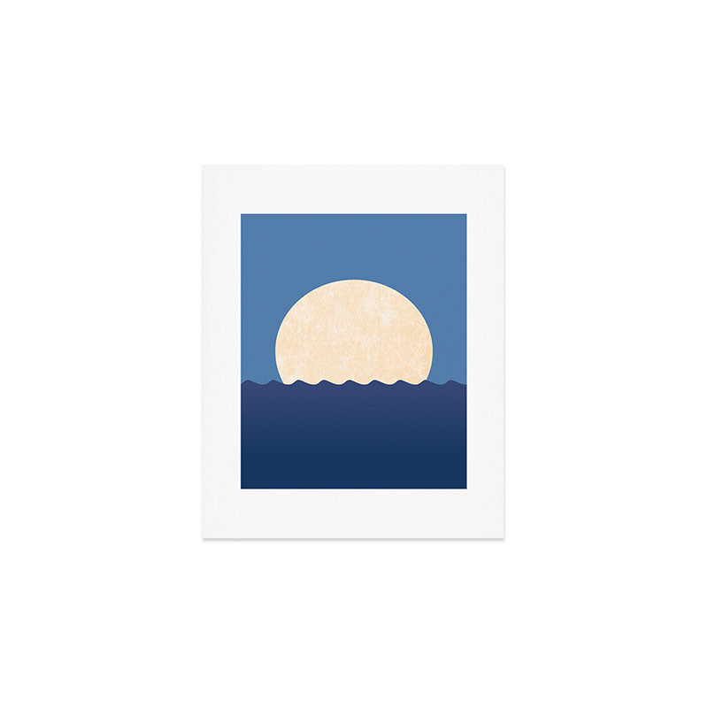 Moonrise Night Sky Art Print