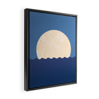 Moonrise Night Sky Framed Canvas Print Gallery Image 2