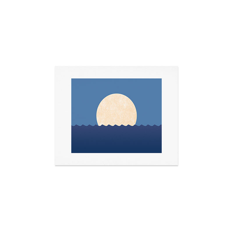Moonrise Night Sky - Horizon Art Print Gallery Image 1