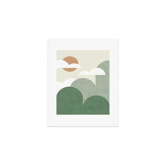 Mountains and Clouds Art Print Gallery Image 1