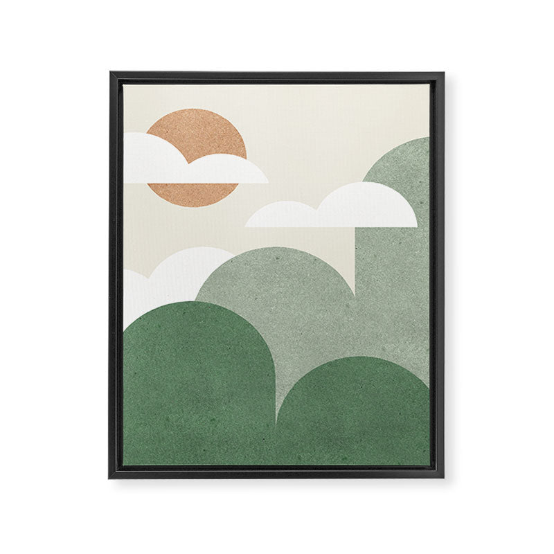 Mountains and Clouds Framed Canvas Print Gallery Image 6