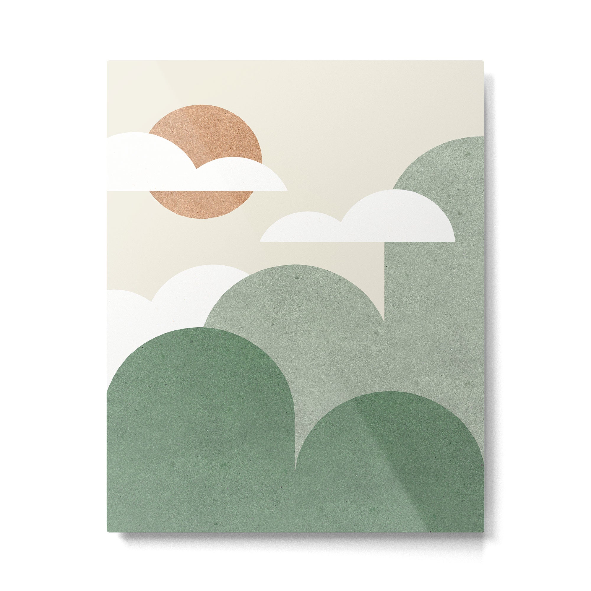 Mountains and Clouds Metal Print Gallery Image 4