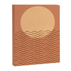 Ocean Wave Terracotta - Mid century modern Canvas Print Gallery Image 6