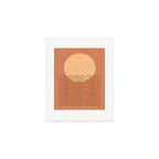 Ocean Wave Terracotta - Mid century modern Art Print Gallery Image 1