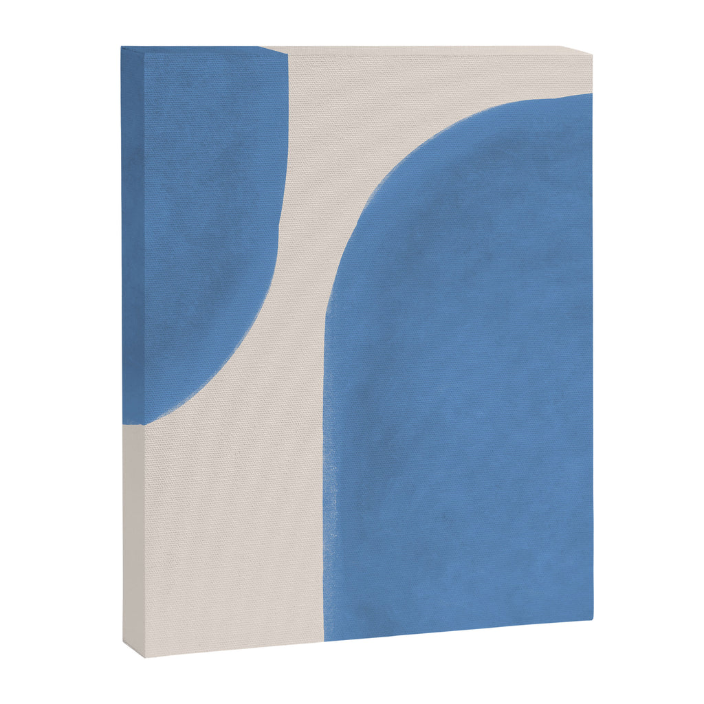 Painted Shapes - Blue Minimalist Canvas Print Gallery Image 6