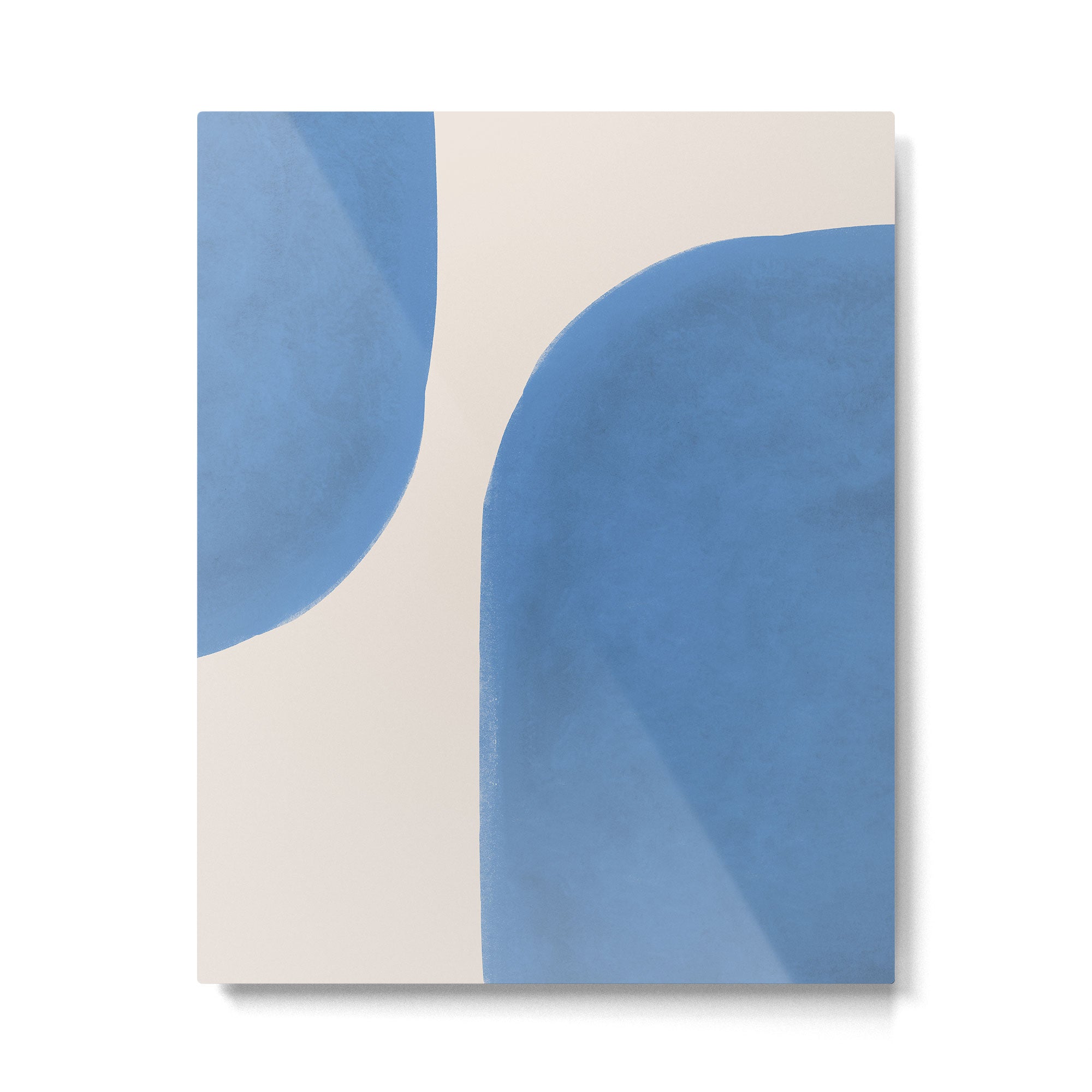 Painted Shapes - Blue Minimalist Metal Print Gallery Image 4