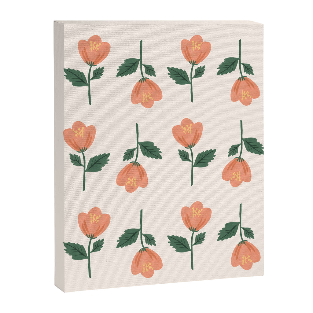 Pink Peony Pattern Canvas Print Gallery Image 6