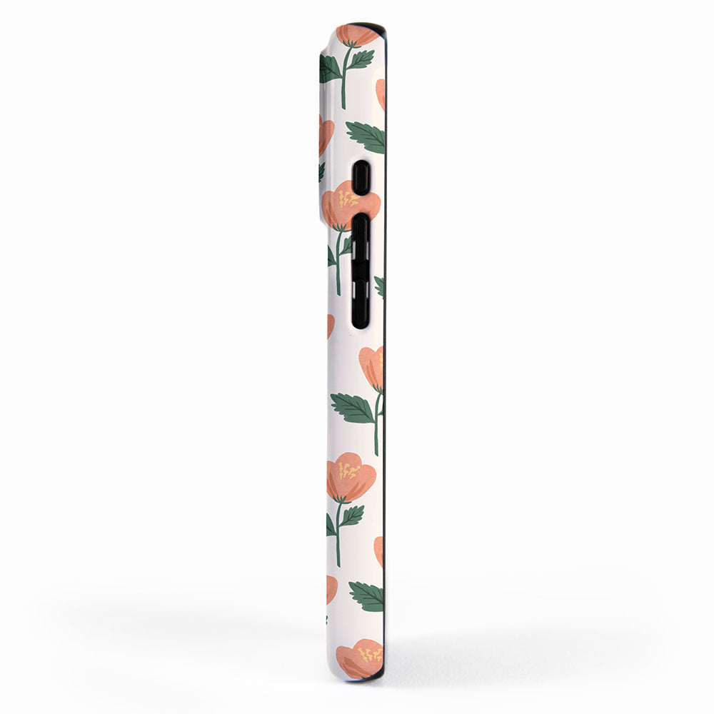 Pink Peony Pattern iPhone Case Gallery Image 2