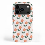 Pink Peony Pattern iPhone Case Gallery Image 1