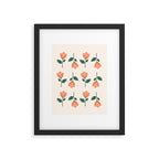 Pink Peony Pattern Framed Art Print Gallery Image 5