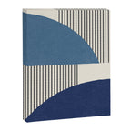 Quarter Circle Lines - Blue Navy  Canvas Print Gallery Image 6