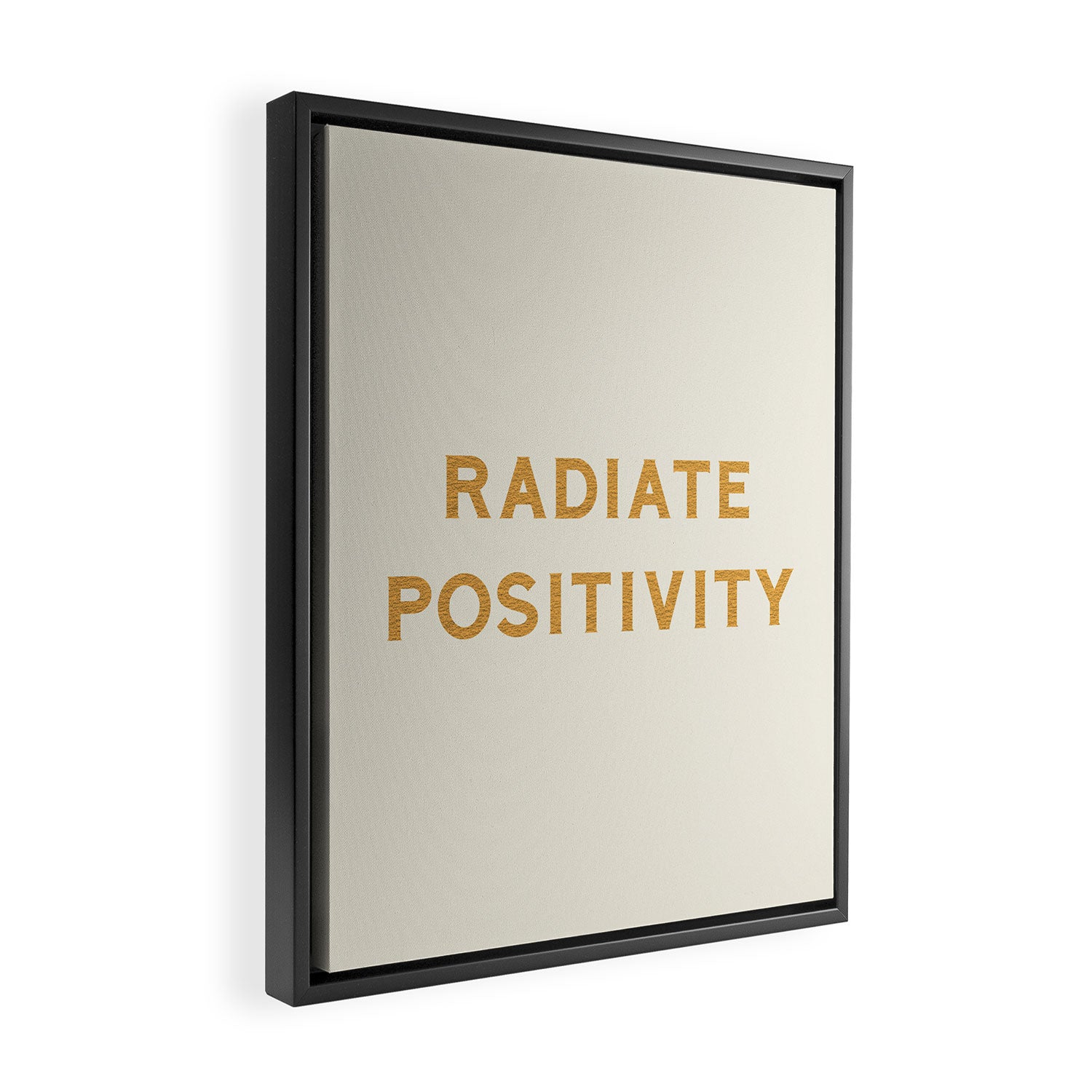 Radiate positivity Framed Canvas Print Gallery Image 2