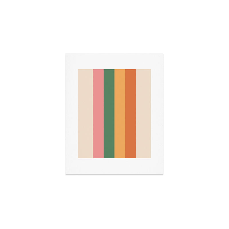 Retro Color Lines - 1-1 Art Print Gallery Image 1