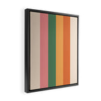 Retro Color Lines - 1-1 Framed Canvas Print Gallery Image 2