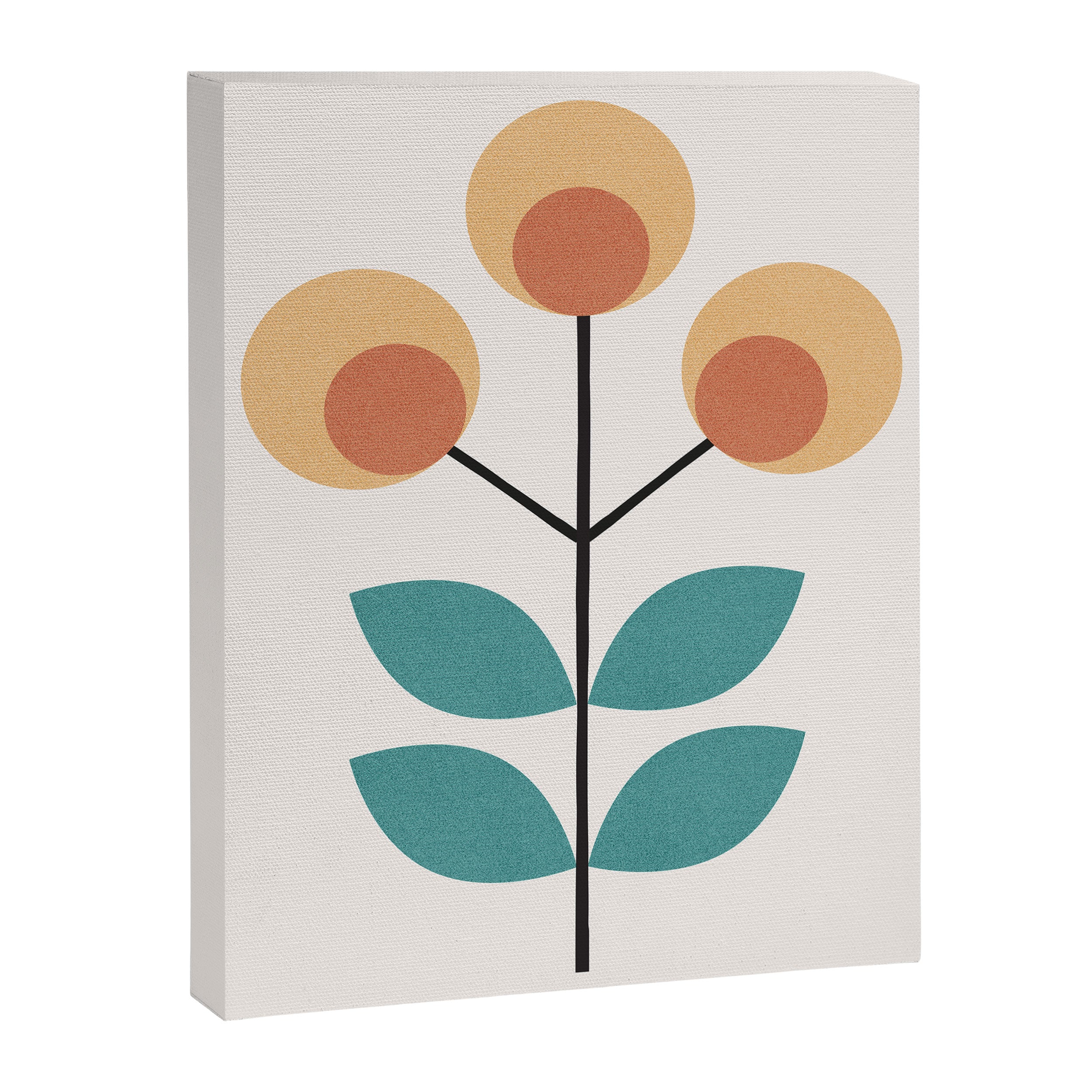 Retro Flower 1-1 Canvas Print Gallery Image 6