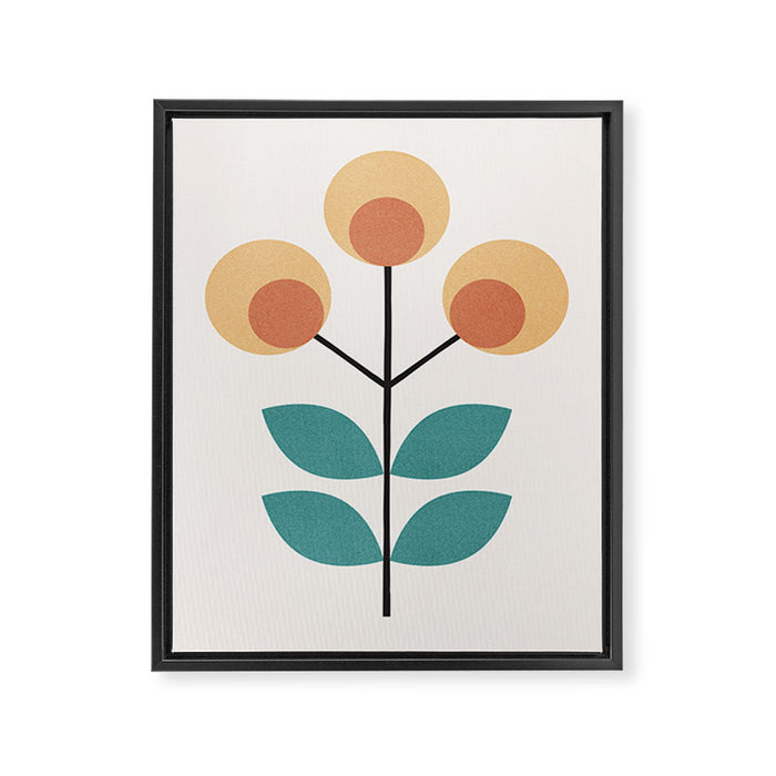 Retro Flower 1-1 Framed Canvas Print Gallery Image 1