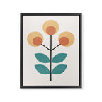 Retro Flower 1-1 Framed Canvas Print Gallery Image 6