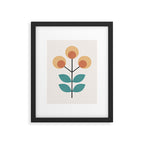 Retro Flower 1-1 Framed Art Print Gallery Image 5
