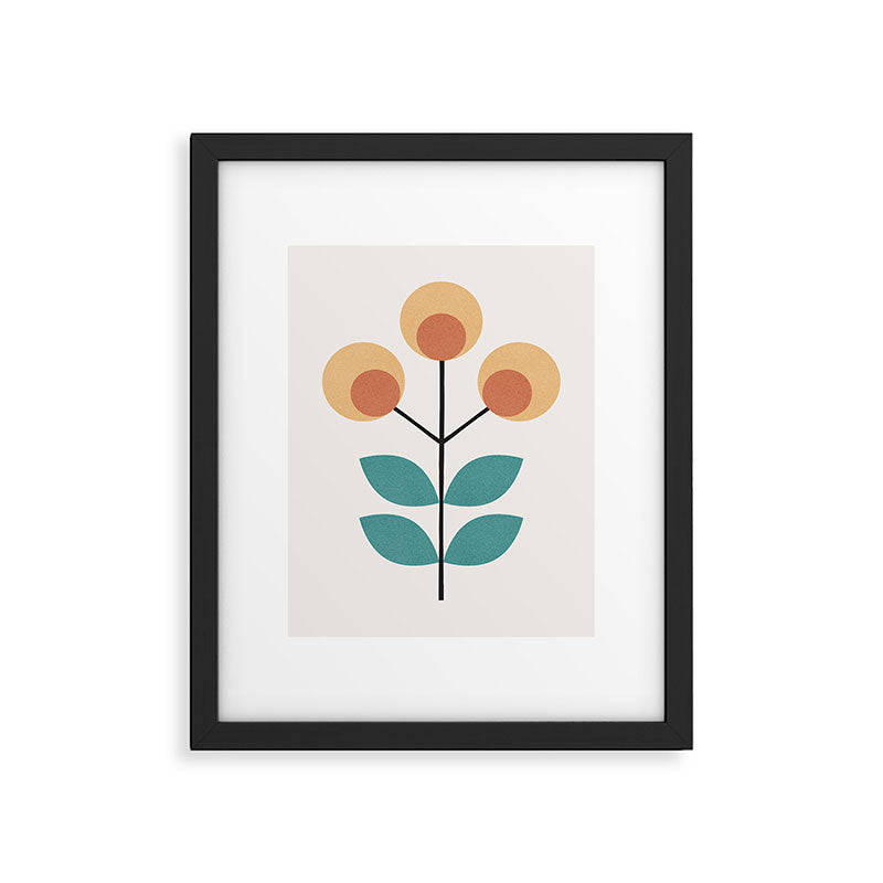 Retro Flower 1-1 Framed Art Print Gallery Image 5