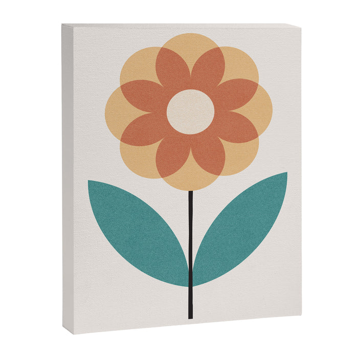 Retro Flower 2-1 Canvas Print Gallery Image 1