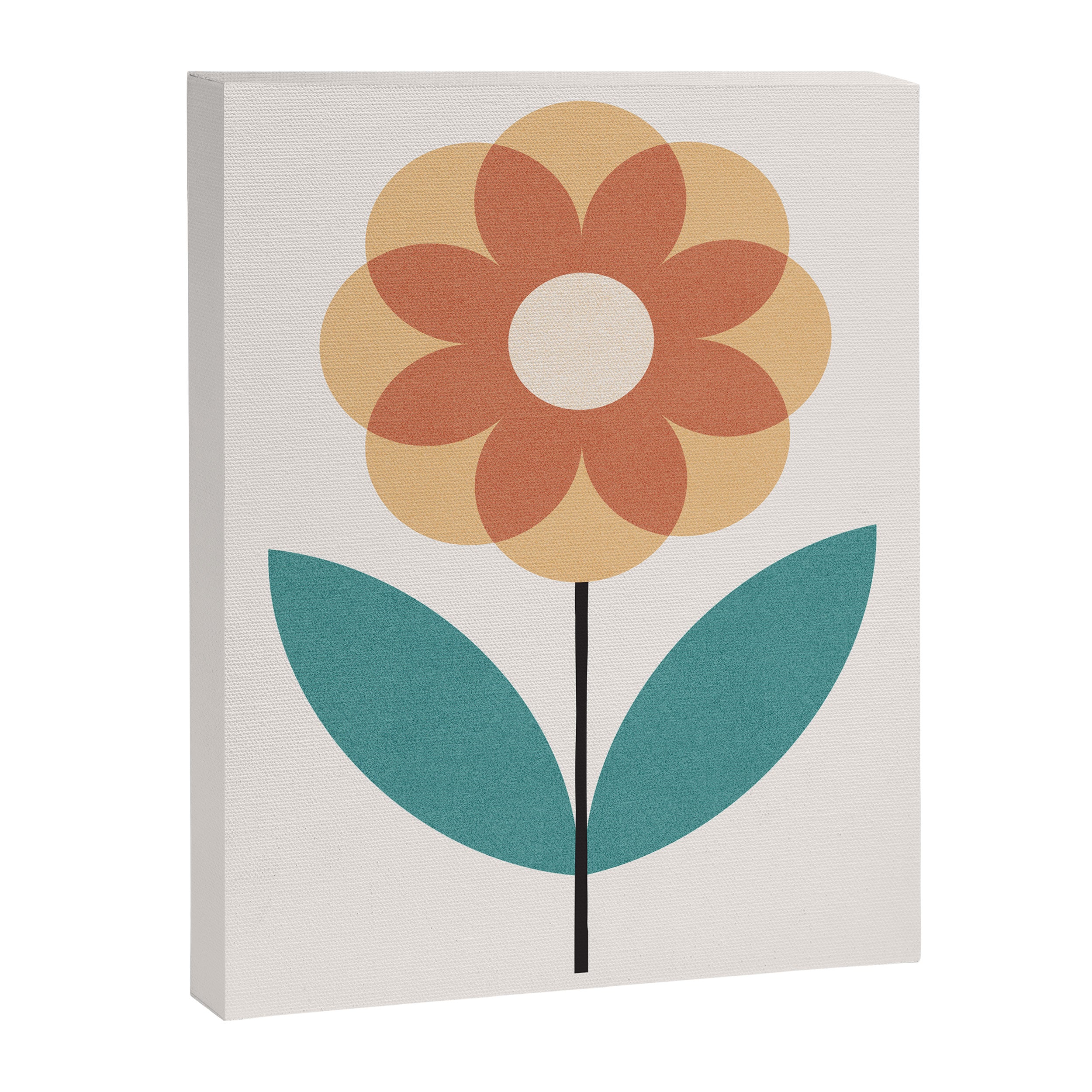 Retro Flower 2-1 Canvas Print Gallery Image 6