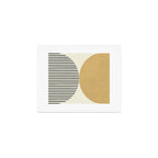 Semicircle Stripes - Gold Art Print Gallery Image 1