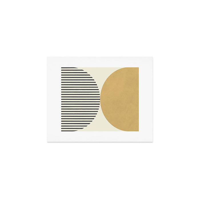 Semicircle Stripes - Gold Art Print Gallery Image 1