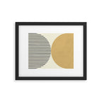 Semicircle Stripes - Gold Framed Art Print Gallery Image 4