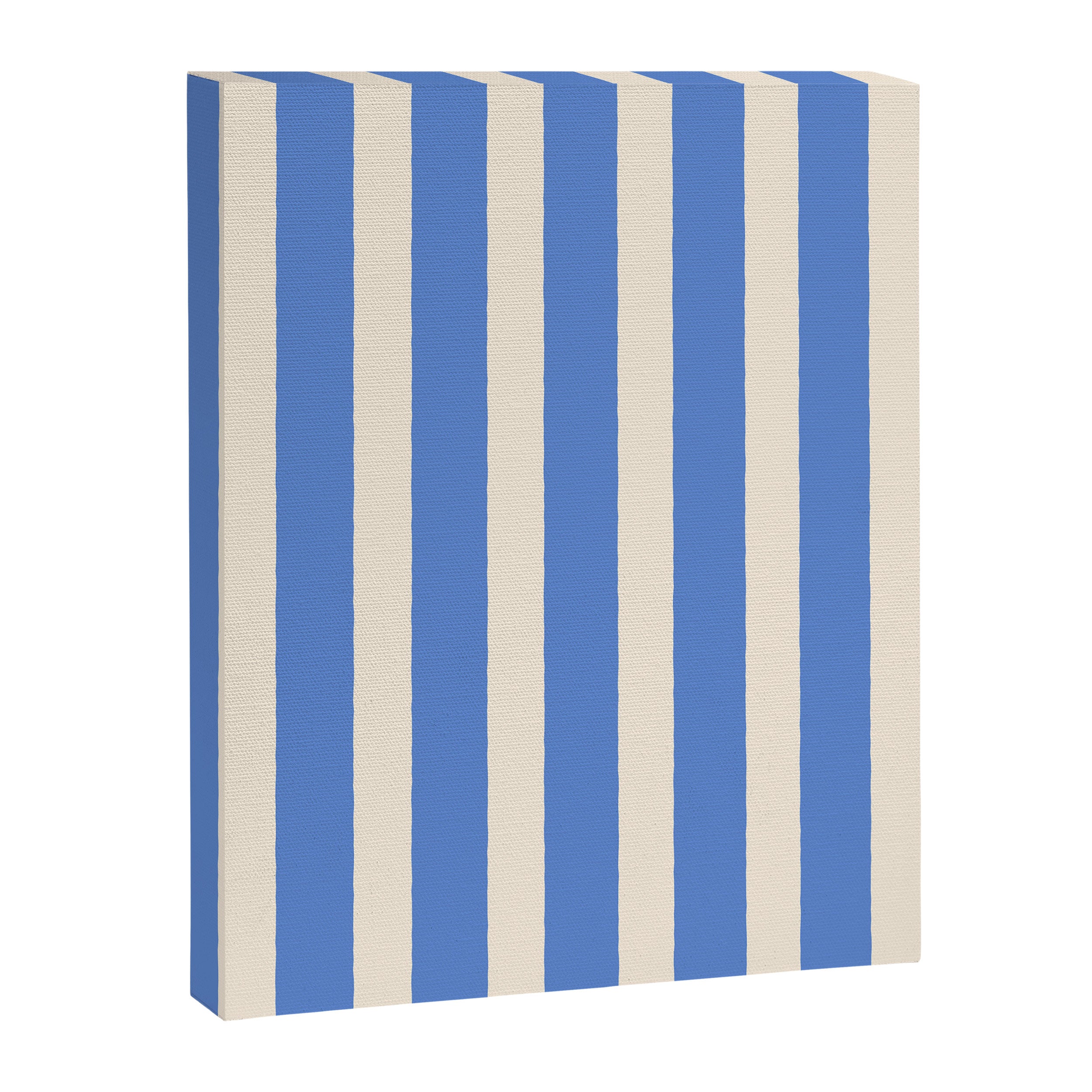 Simple Stripes Pattern - Blue Canvas Print Gallery Image 8
