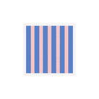 Simple Stripes Pattern - Blue Pink Art Print Gallery Image 1