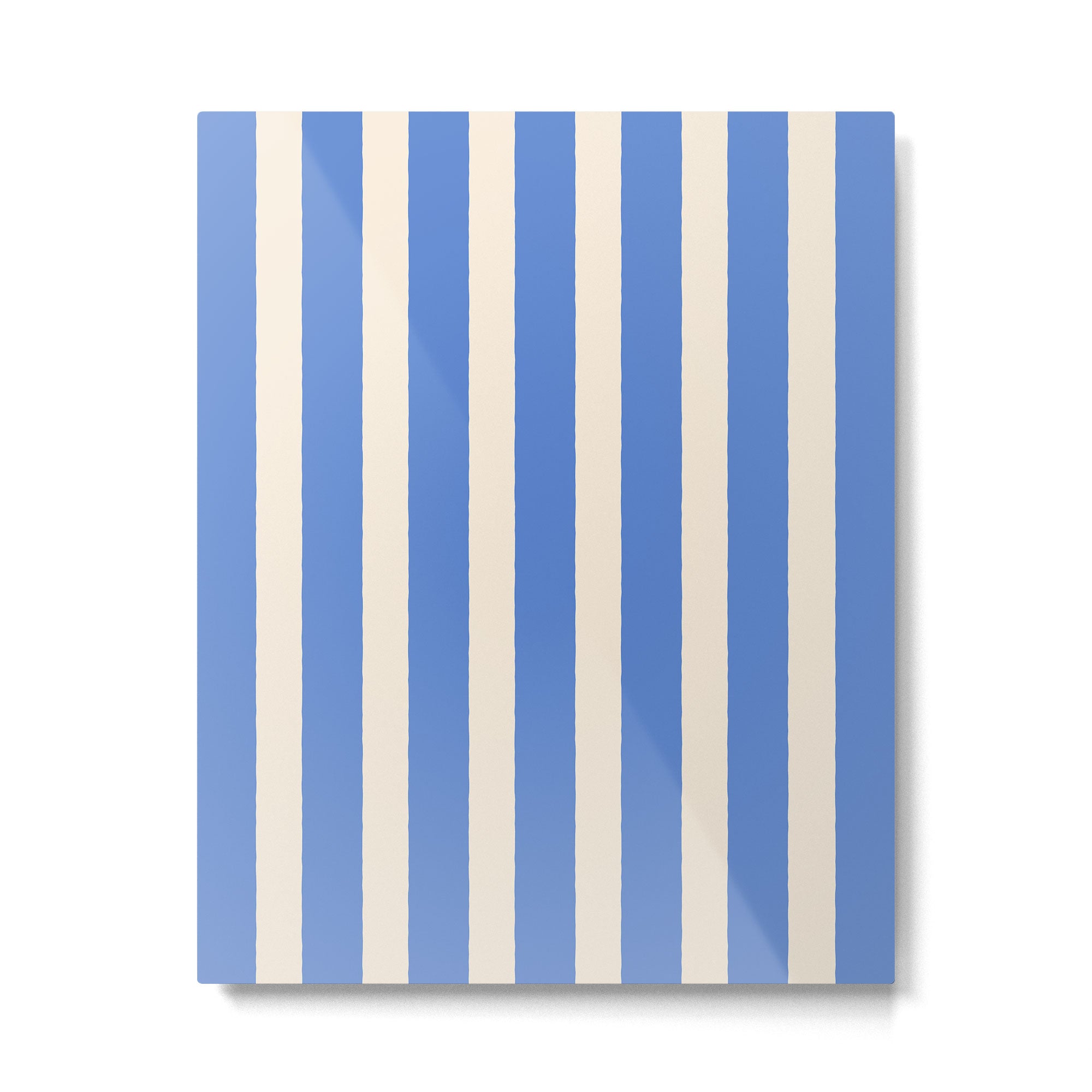 Simple Stripes Pattern - Blue Metal Print Gallery Image 6