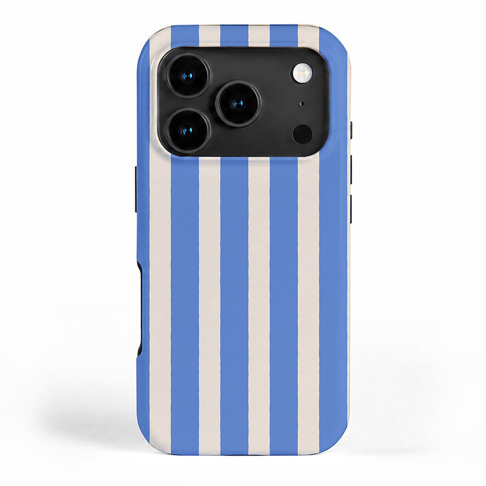 Simple Stripes Pattern - Blue iPhone Case Gallery Image 1