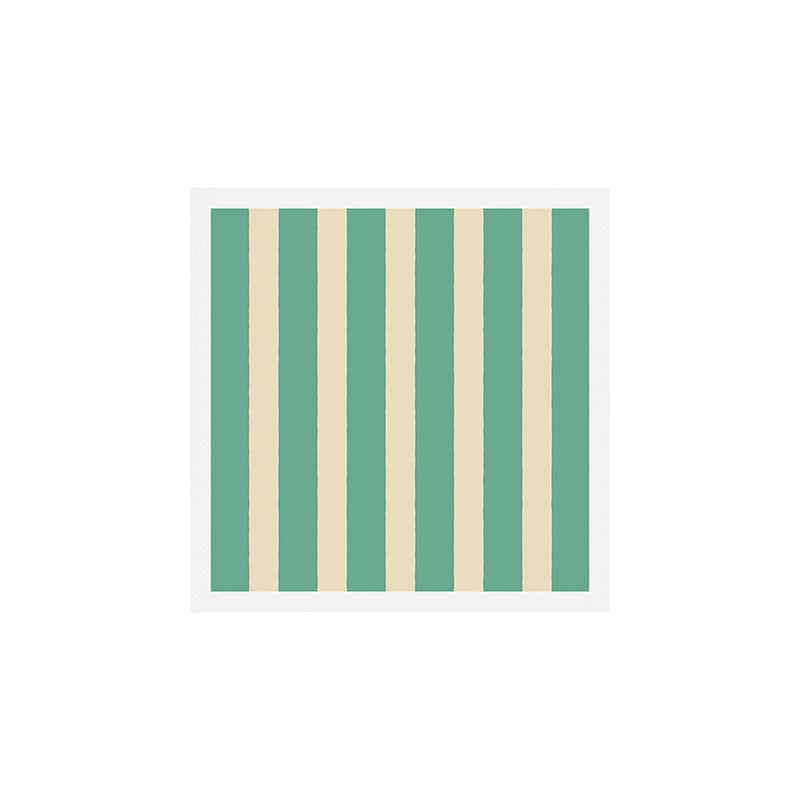 Simple Stripes Pattern - Light Green Art Print Gallery Image 1