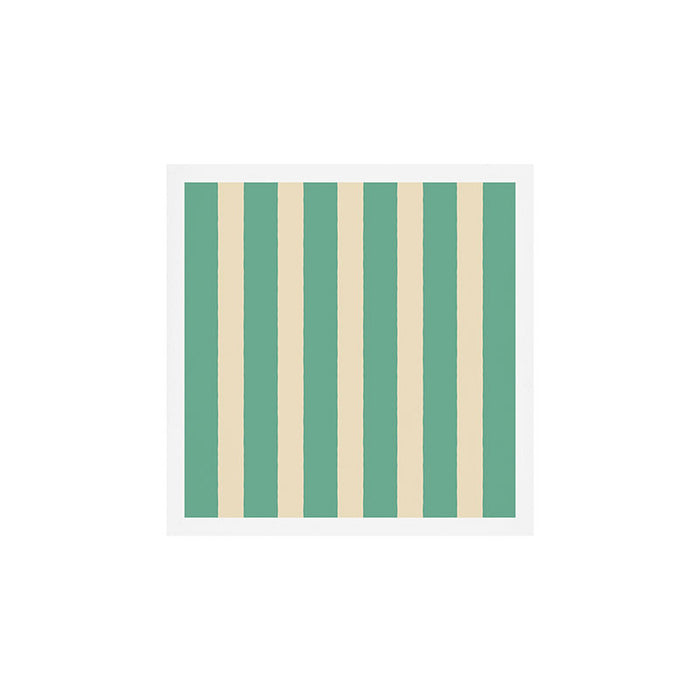 Simple Stripes Pattern - Light Green Art Print Gallery Image 1