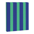 Simple Stripes Pattern - Navy Green Canvas Print Gallery Image 8