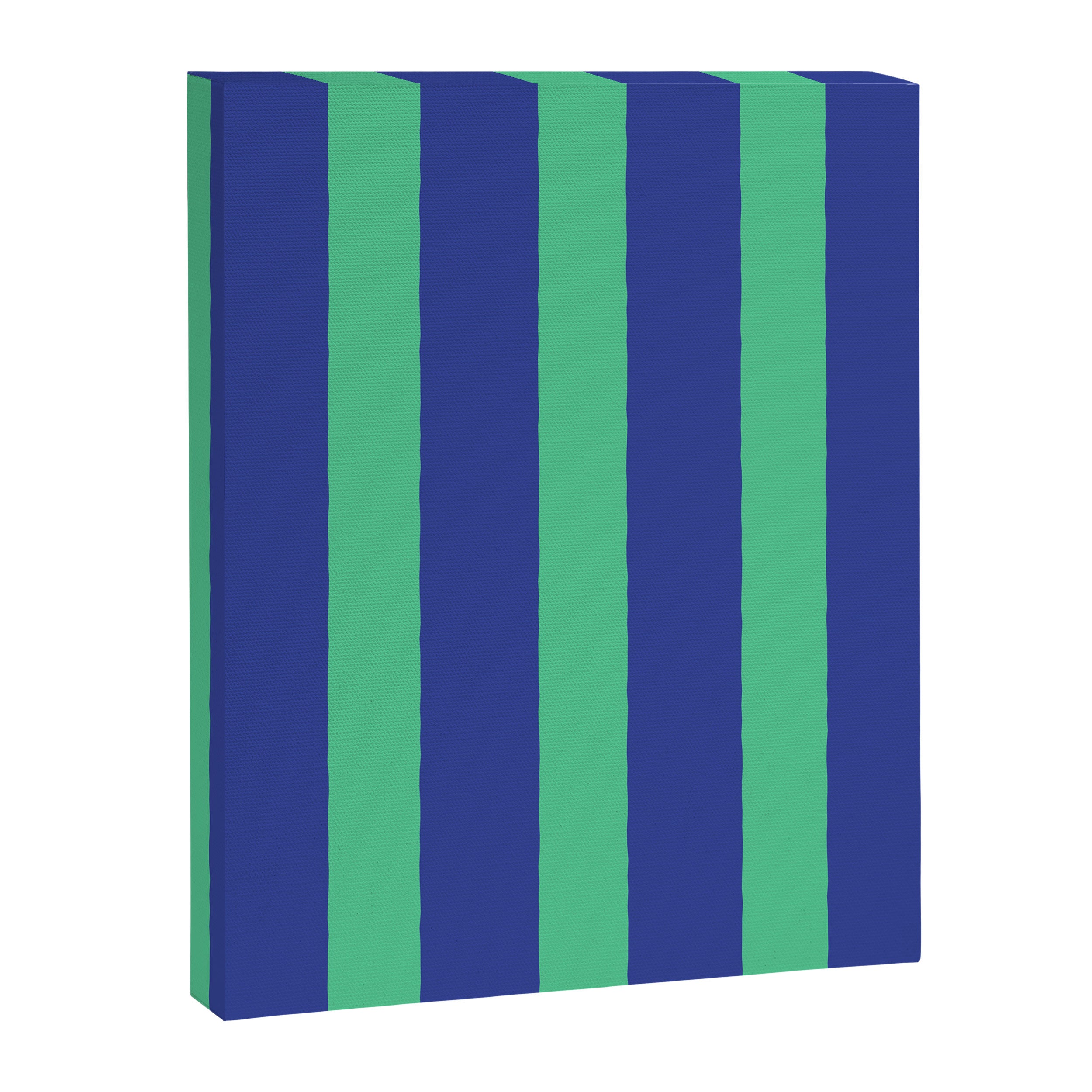 Simple Stripes Pattern - Navy Green Canvas Print Gallery Image 8