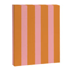 Simple Stripes Pattern - Pink Orange Canvas Print Gallery Image 8