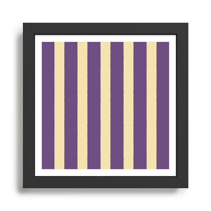 Simple Stripes Pattern - Purple Sand Framed Art Print Gallery Image 1