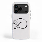 Sleeping Cat iPhone Case Gallery Image 1