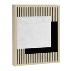 Square black and white Stripes Canvas Print Gallery Image 6