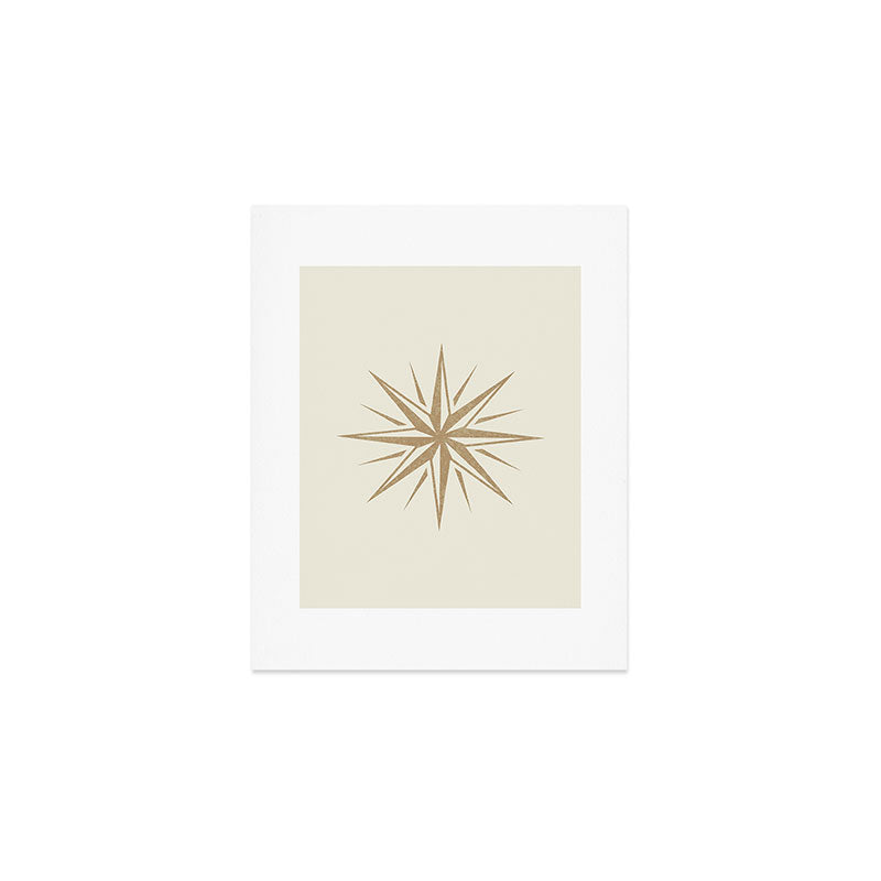 Starburst Retro 3 - Gold  Art Print Gallery Image 1
