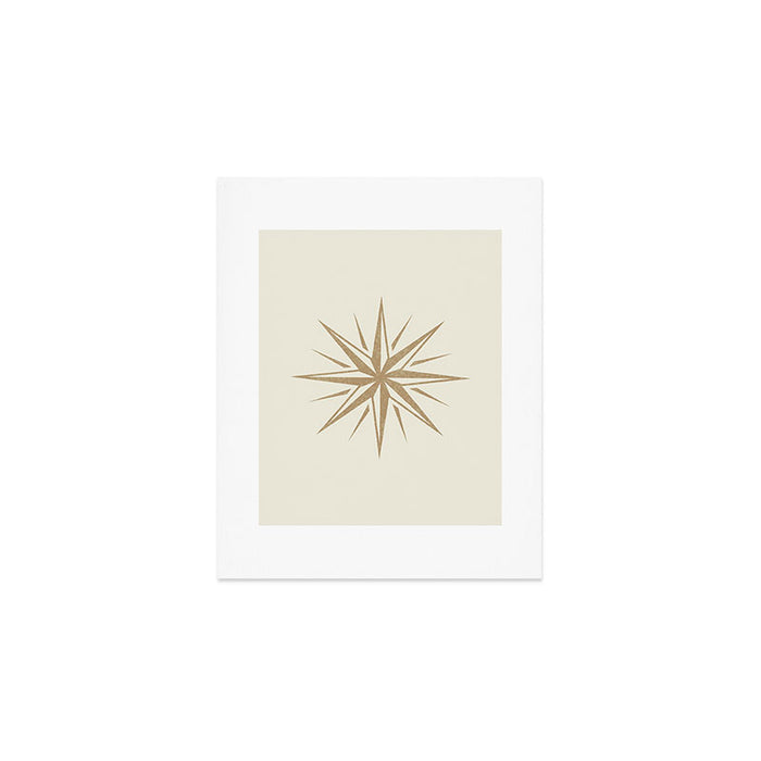 Starburst Retro 3 - Gold  Art Print Gallery Image 1