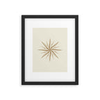 Starburst Retro 3 - Gold  Framed Art Print Gallery Image 6