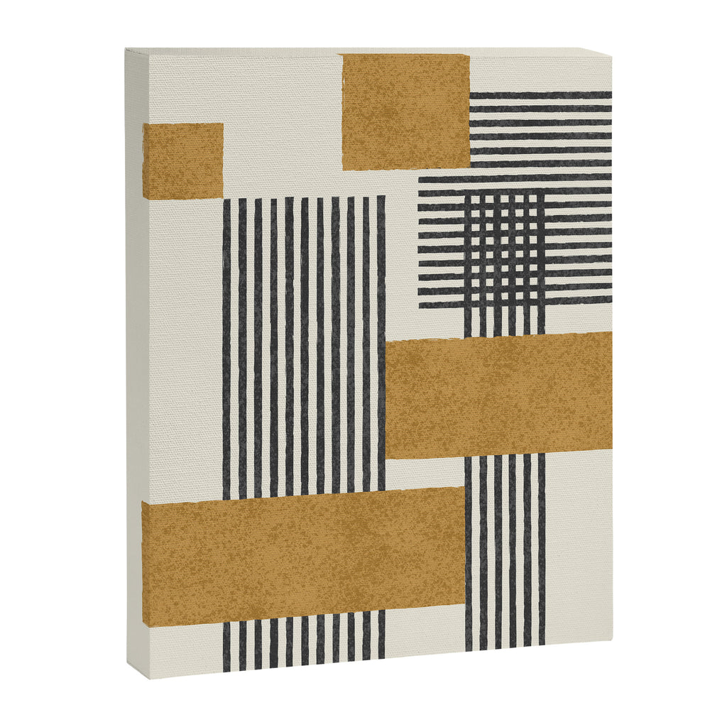 Stripes and Square Composition - Abstract Canvas Print Gallery Image 6
