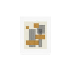 Stripes and Square Composition - Abstract Art Print Gallery Image 1