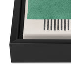 Stripes and Square Green Composition - Abstract Framed Canvas Print Gallery Image 3
