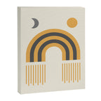 Sun and Moon Rainbow Midcentury style Canvas Print Gallery Image 6