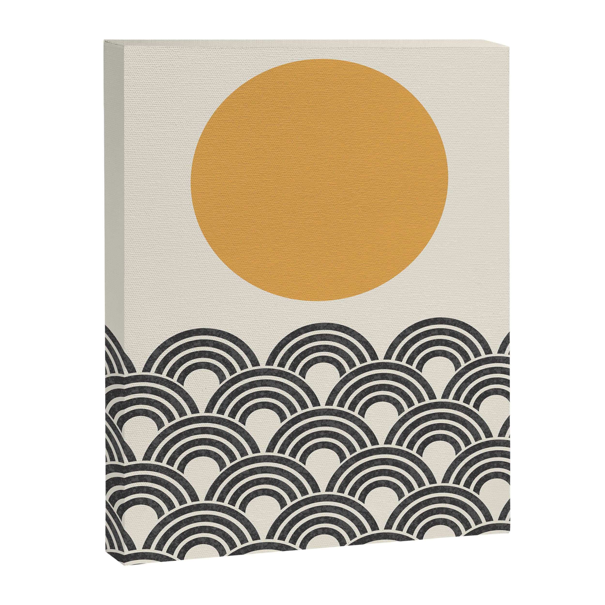Sun and Wave - Oriental Pattern Canvas Print Gallery Image 6