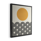 Sun and Wave - Oriental Pattern Framed Canvas Print Gallery Image 2